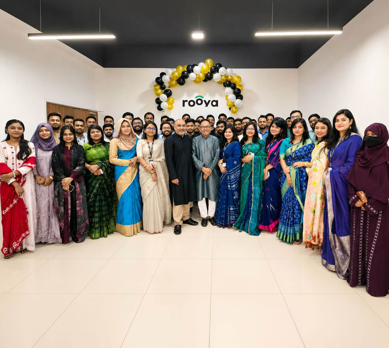 The Rooya Bangladesh team together in the office