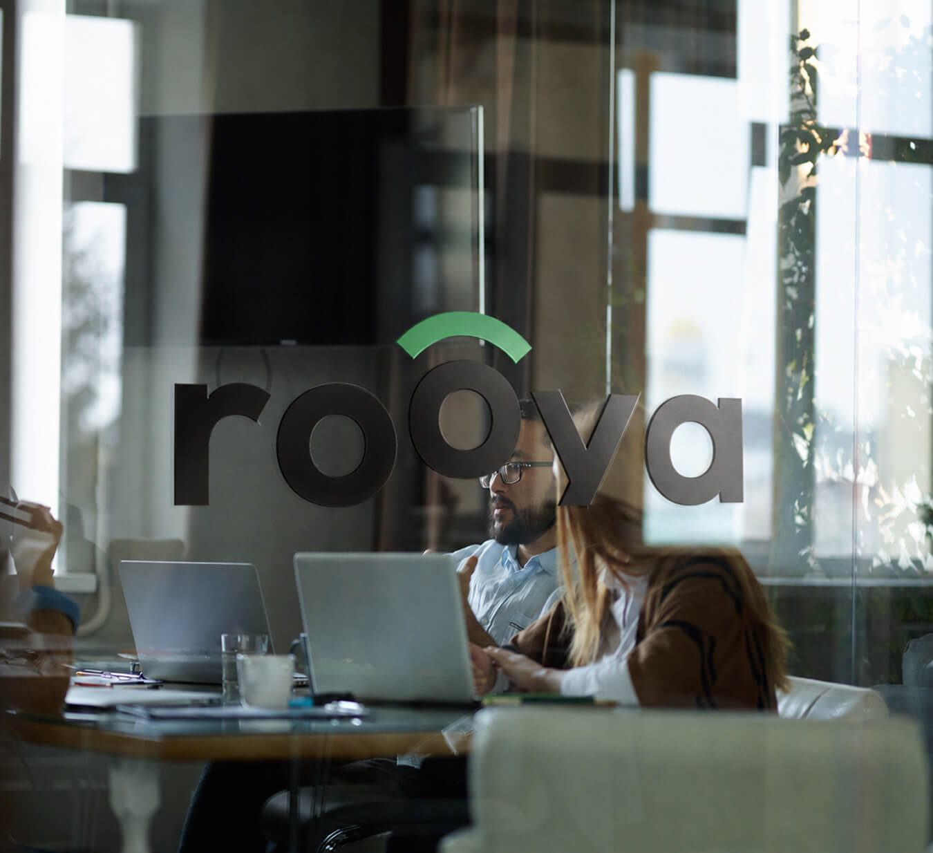 Rooya team working at the London office