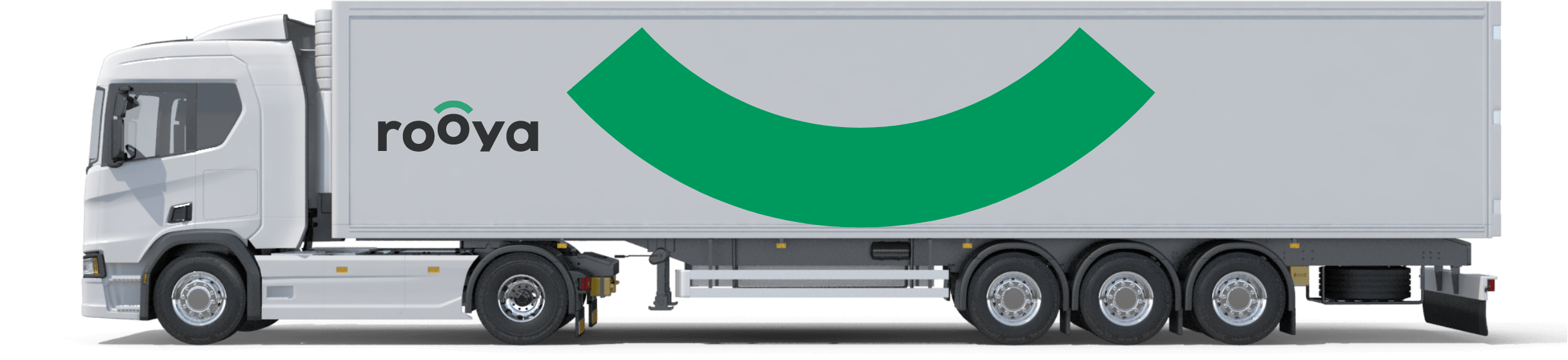 Illustration of a truck in the Rooya fleet industries hero